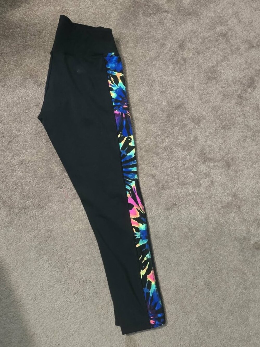 Pink Active Victoria’s Secret – Leggings – Tie-Dyed Black – Size L